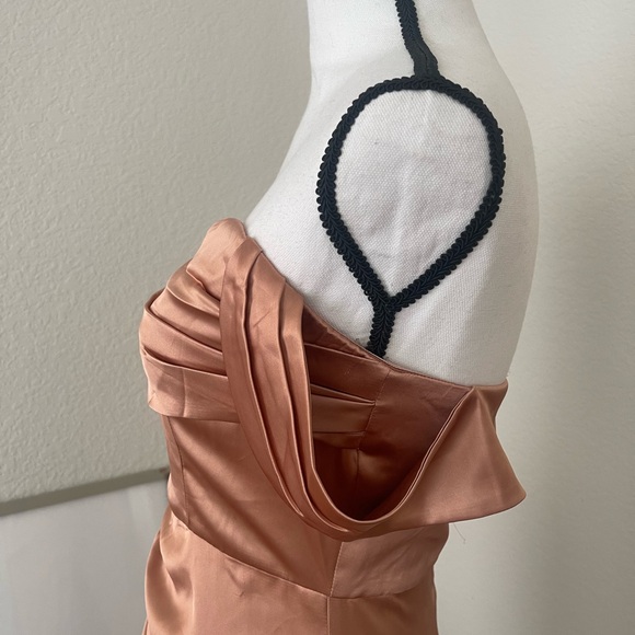 Elegant Satin Gown in Copper - Picture 8 of 8